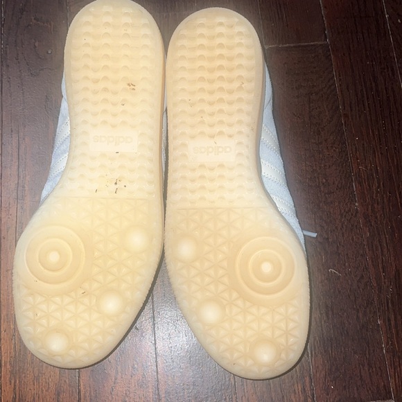 Classic Adidas Samba Light Blue Suede Sneakers - Picture 4 of 5